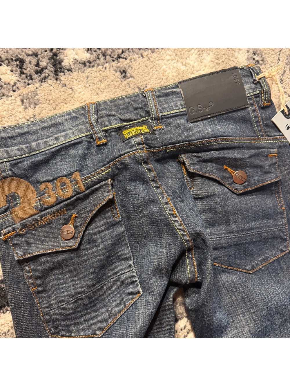 G-Star Raw 3301 Slim Fit WMNSJeans Size 25 Dark Blue Denim